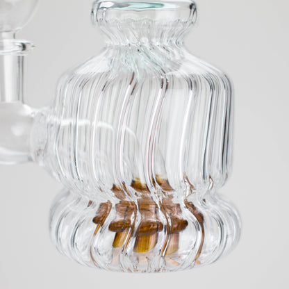 6" Stemless Glass Bong with Water Diffuser – 14mm Bowl Joint