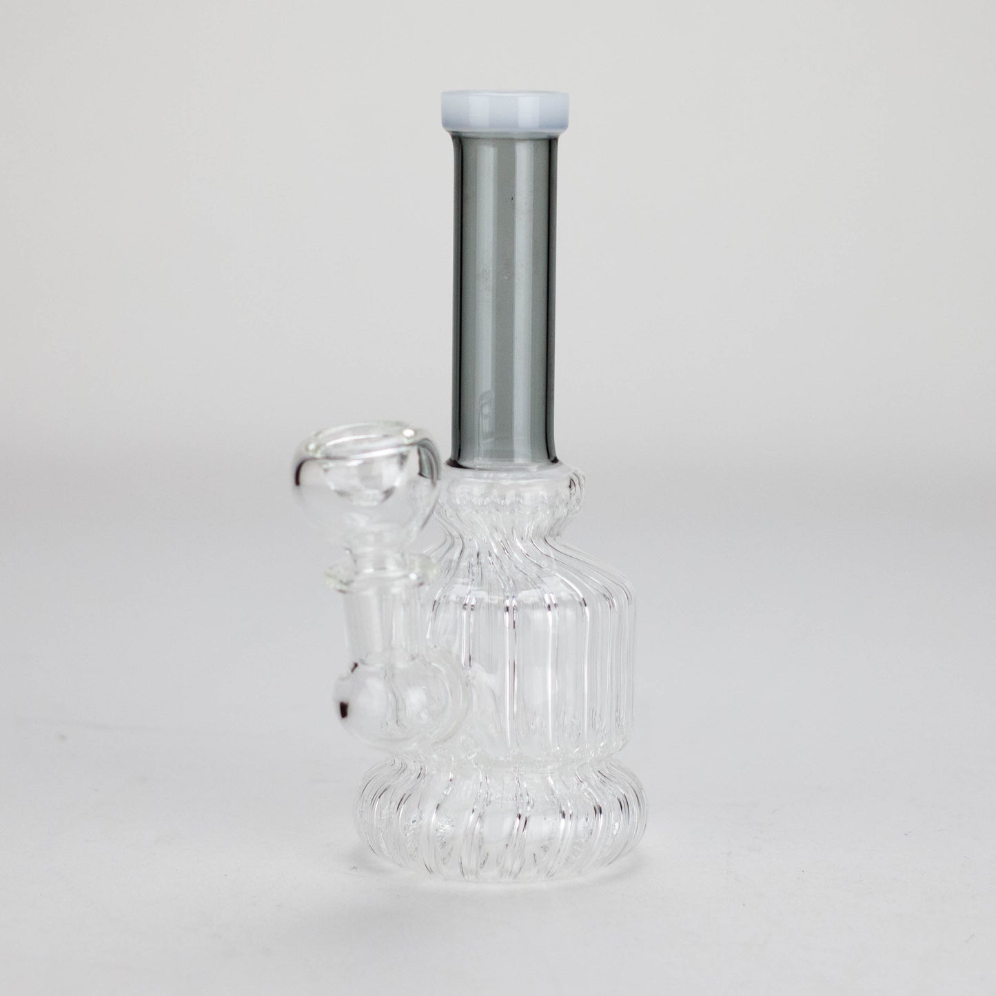 6" Stemless Glass Bong with Water Diffuser – 14mm Bowl Joint