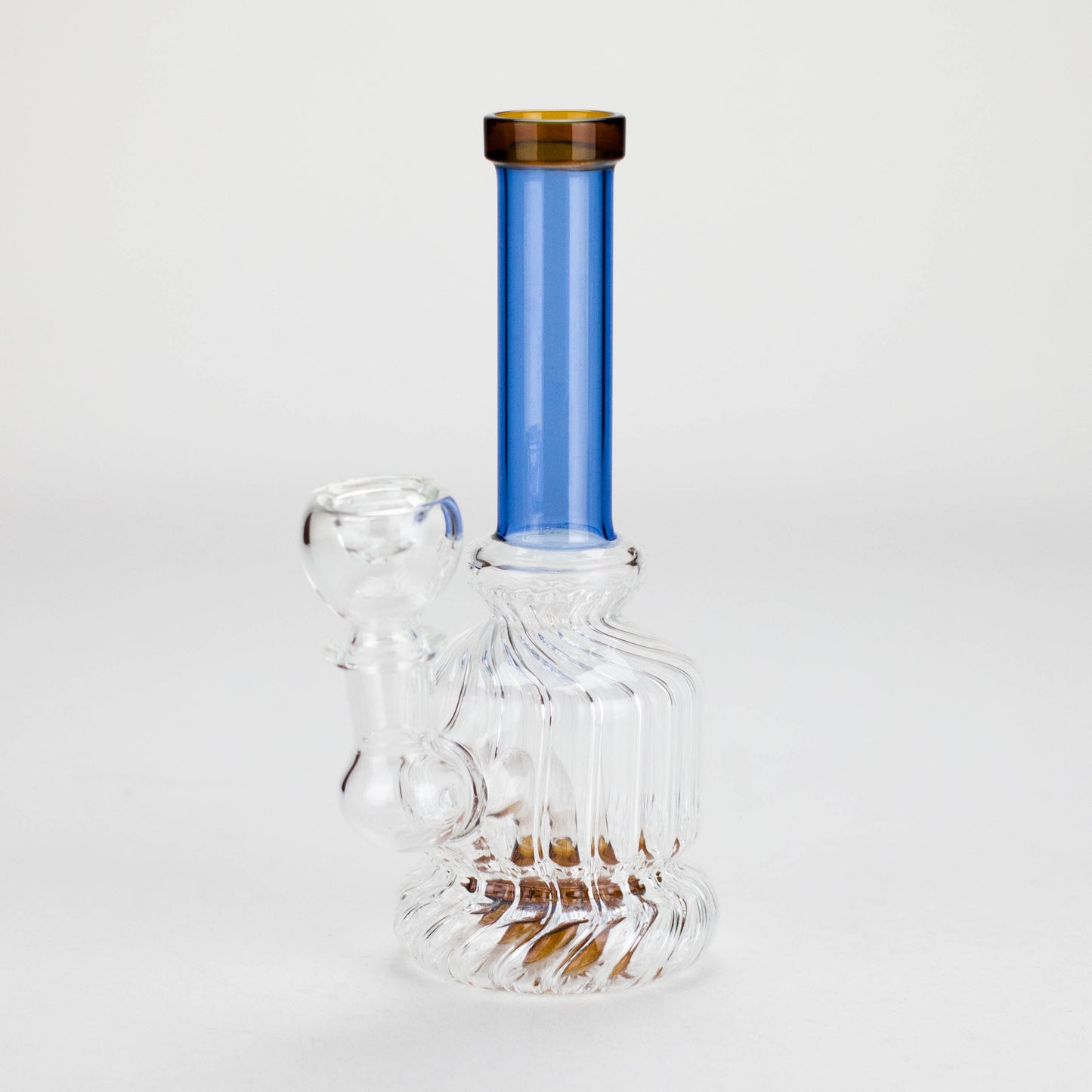 6" Stemless Glass Bong with Water Diffuser – 14mm Bowl Joint