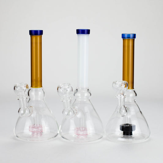 8.5" Stemless Glass Bong with Diffuser – Assorted Colors
