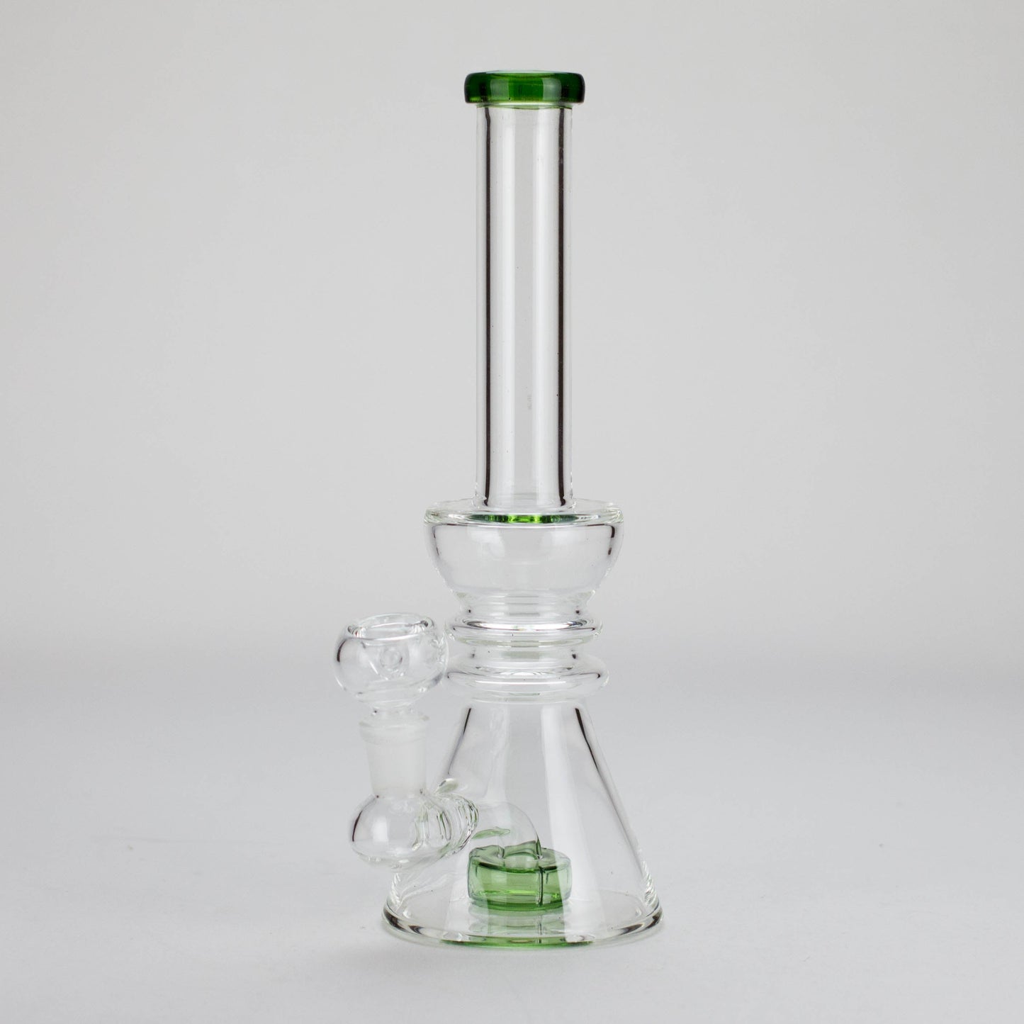 11" Stemless Glass Bong with Diffuser – 14mm Bowl Joint