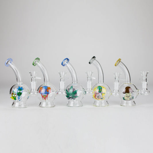 6.5″ Cartoon PrintGlass Bong [F230829-1D]