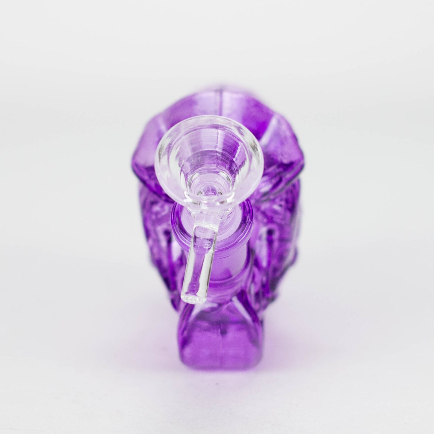 7″ Purple Heavy Bike Soft Glass Bong [TX217]