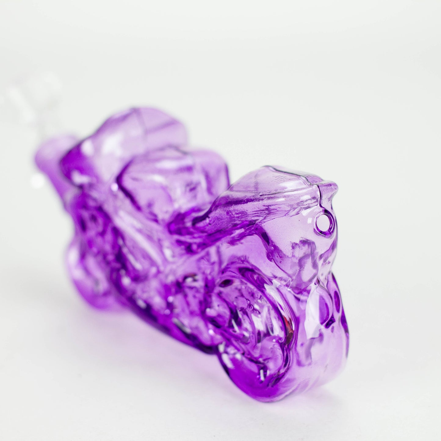 7″ Purple Heavy Bike Soft Glass Bong [TX217]