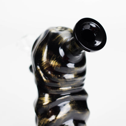 6″ Black Skull Soft Glass Bong [XY008]