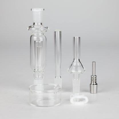 Glass Nectar Collector Kit with Titanium Tip – Complete Set in Premium Red Box