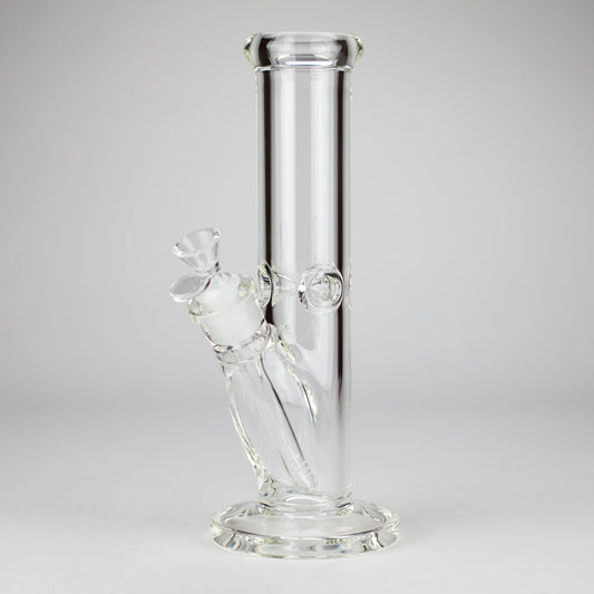 12" Cylindrical Clear Water Pipe – Straight Tube Bong | 9mm Thick