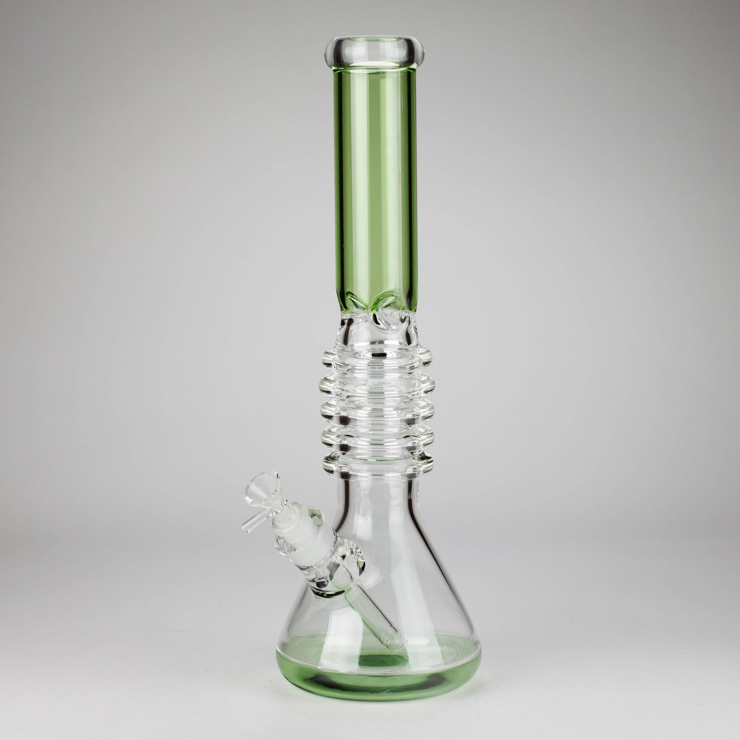 17" Ring Style Beaker Glass Bong – Spiral Neck | Ice Catcher | 14mm Bowl Joint
