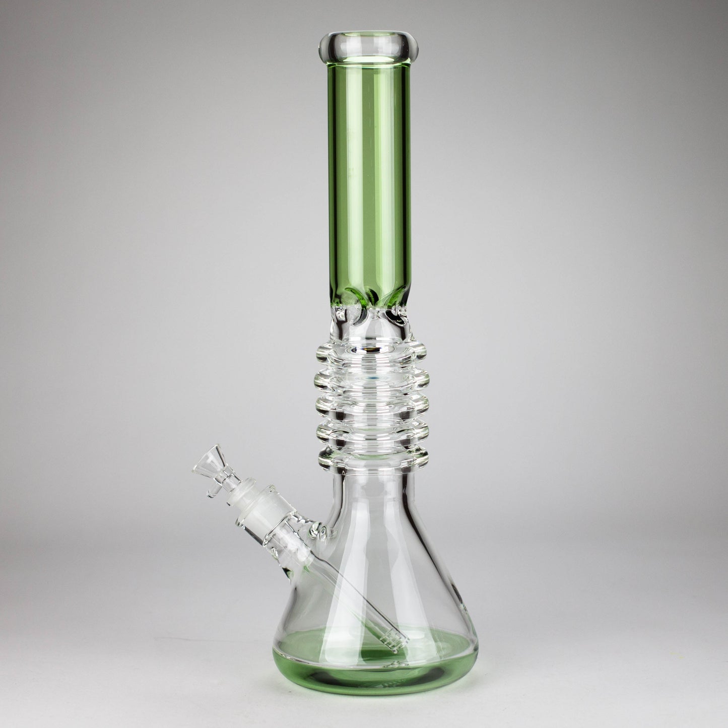 17" Ring Style Beaker Glass Bong – Spiral Neck | Ice Catcher | 14mm Bowl Joint