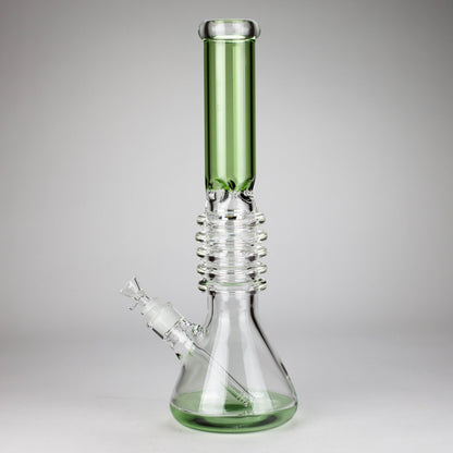 17" Ring Style Beaker Glass Bong – Spiral Neck | Ice Catcher | 14mm Bowl Joint
