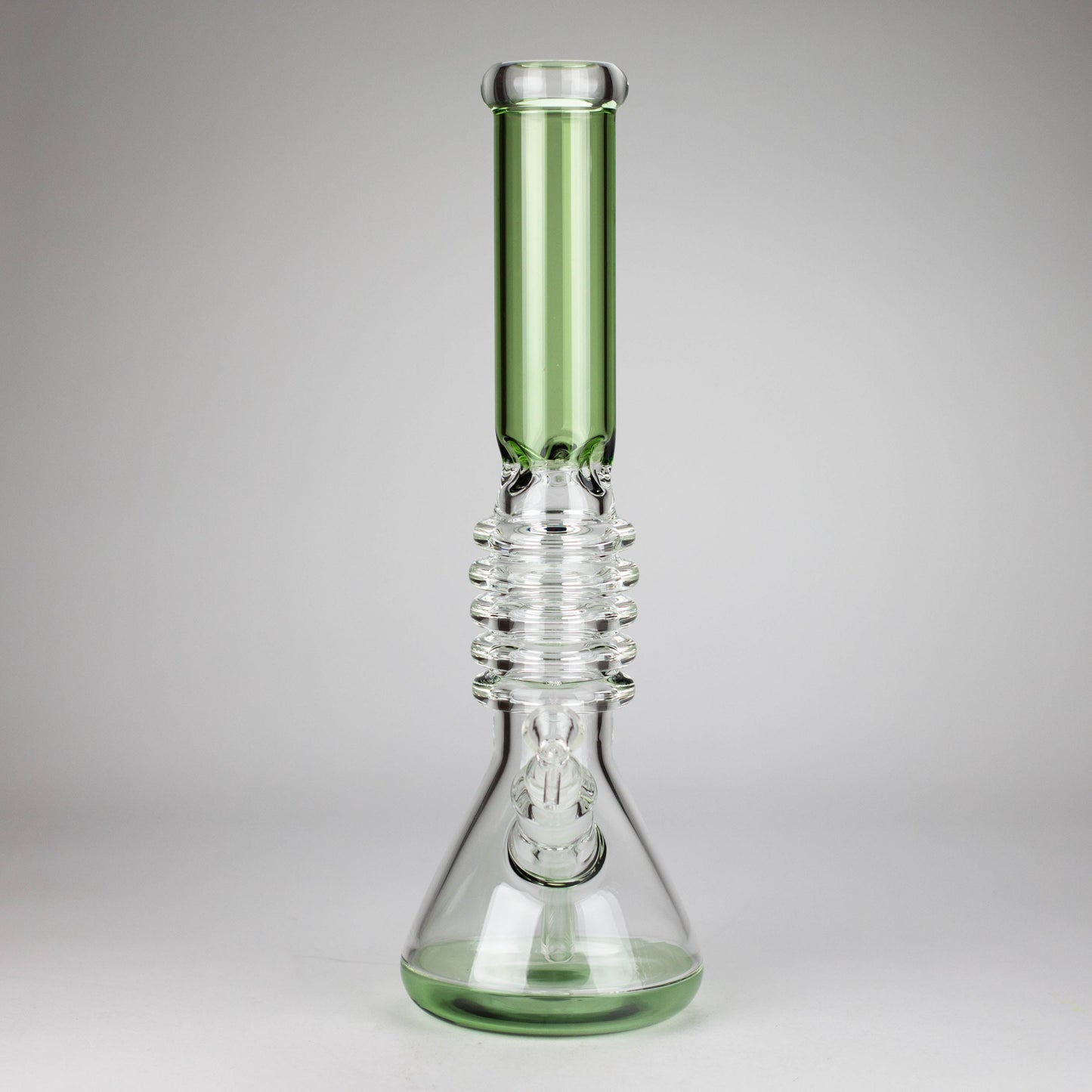 17" Ring Style Beaker Glass Bong – Spiral Neck | Ice Catcher | 14mm Bowl Joint