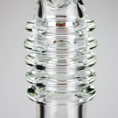 17" Ring Style Beaker Glass Bong – Spiral Neck | Ice Catcher | 14mm Bowl Joint