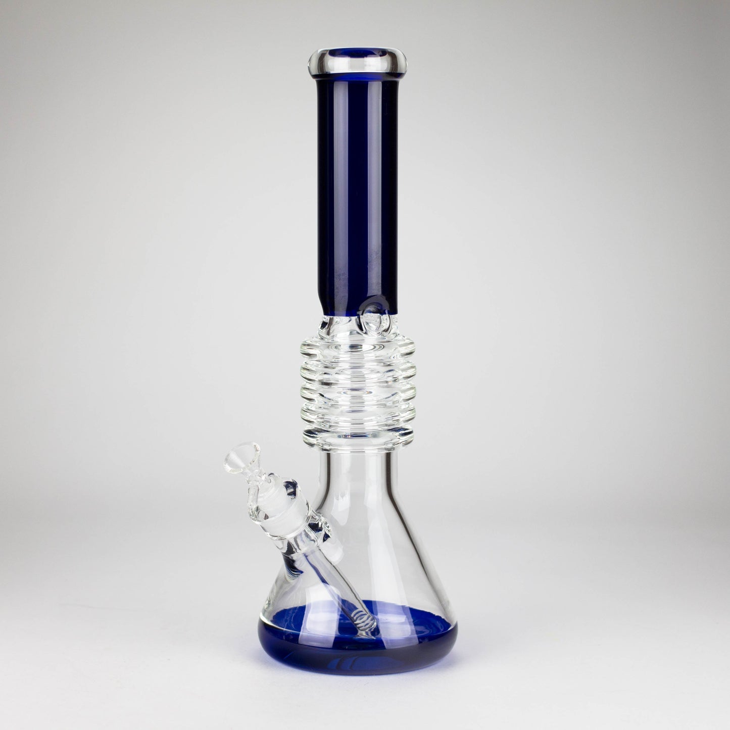 17" Ring Style Beaker Glass Bong – Spiral Neck | Ice Catcher | 14mm Bowl Joint