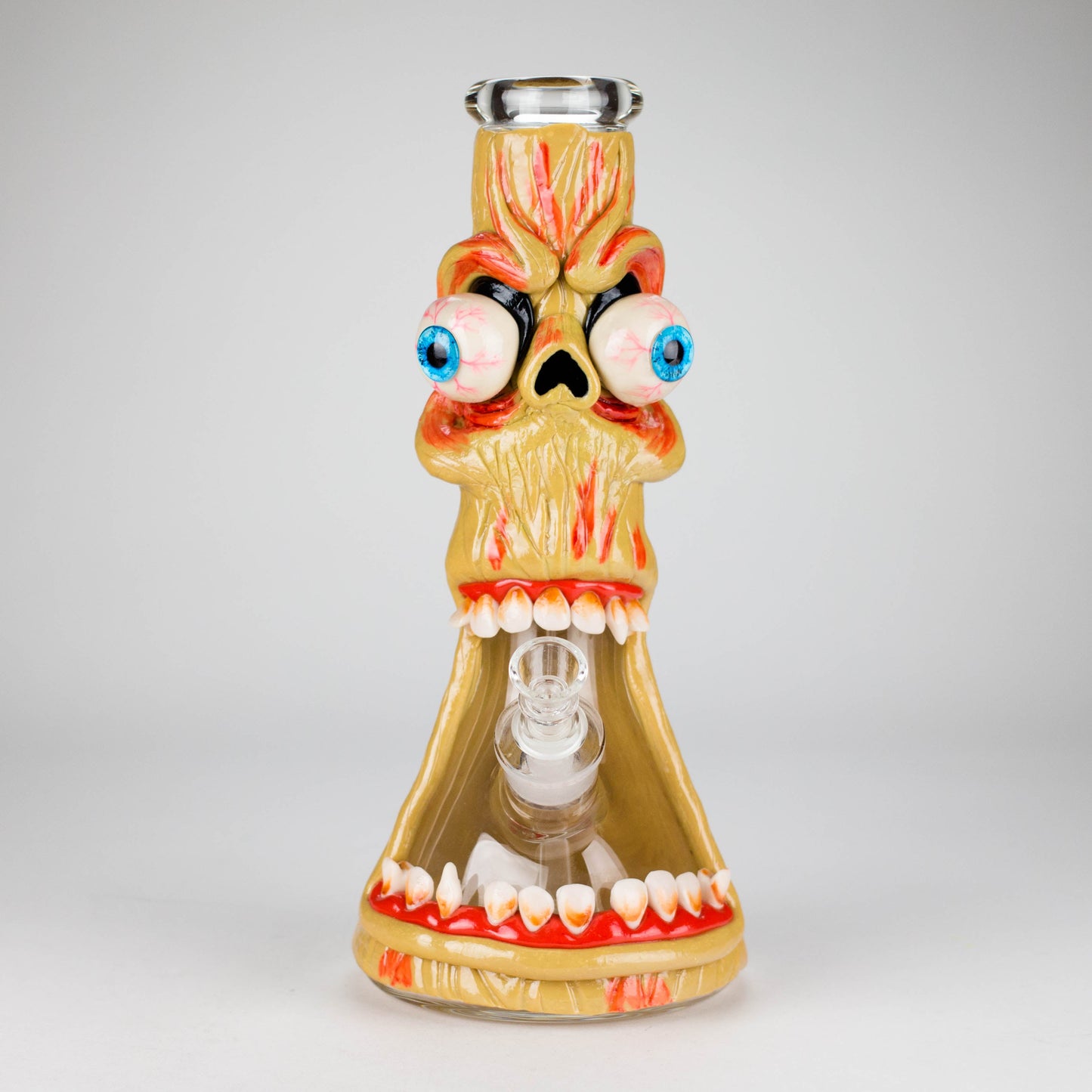 12" Monster Zombie Face Glass Bong – 9mm Thick
