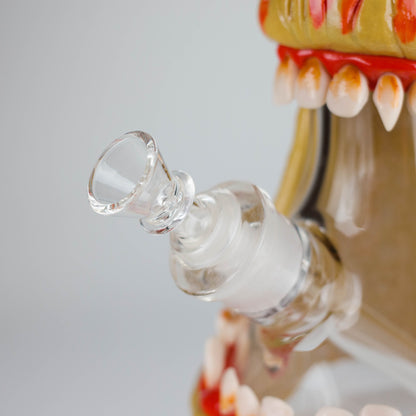 12" Monster Zombie Face Glass Bong – 9mm Thick