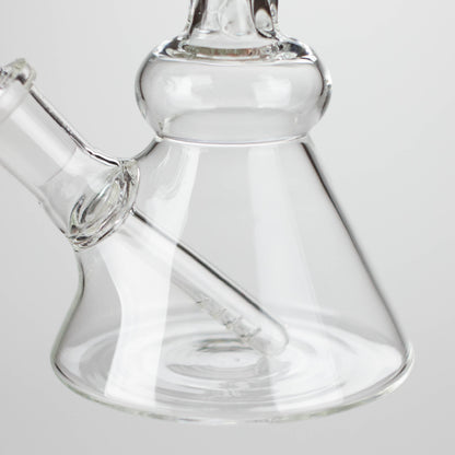 6" Twist Neck Glass Bong with Water Diffuser | 14mm Bowl Joint | Stemless Design