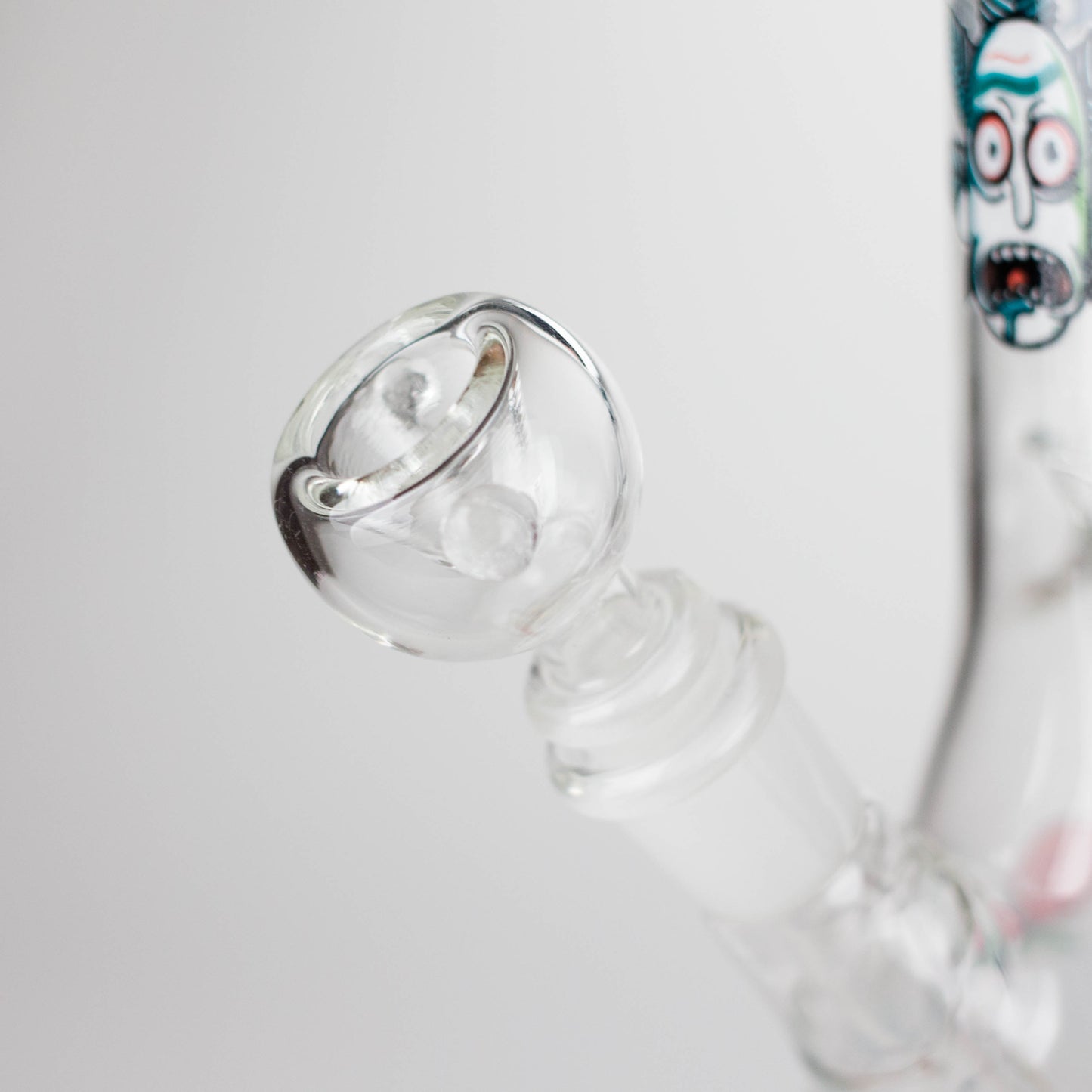 8" R&M Cartoon Beaker Glass Bong | 14mm Bowl Joint