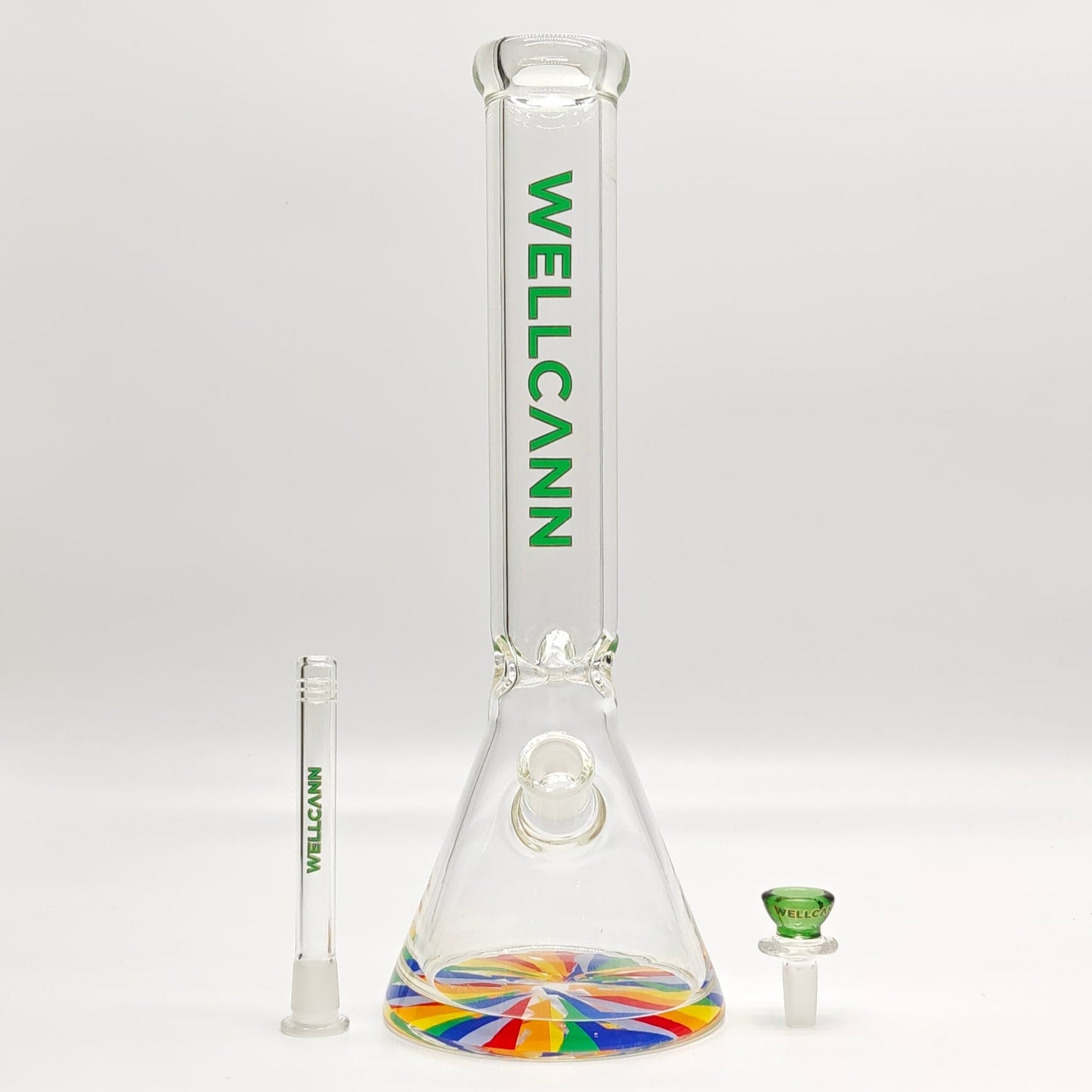 Wellcan | 15" 7mm Psychedelic Thickened Beaker Glass Bong