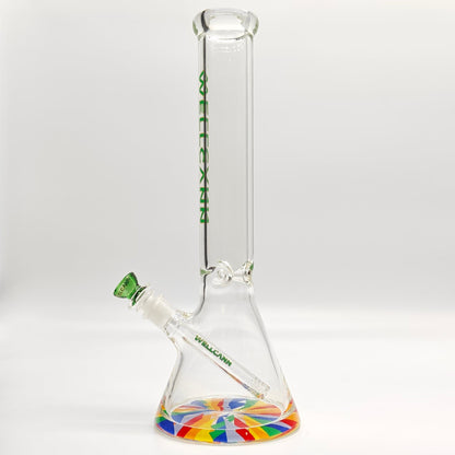 Wellcan | 15" 7mm Psychedelic Thickened Beaker Glass Bong
