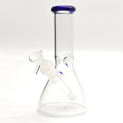 8" Color 4mm Beaker Glass Bong