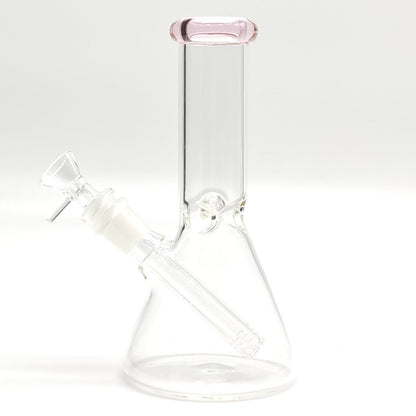 8" Color 4mm Beaker Glass Bong