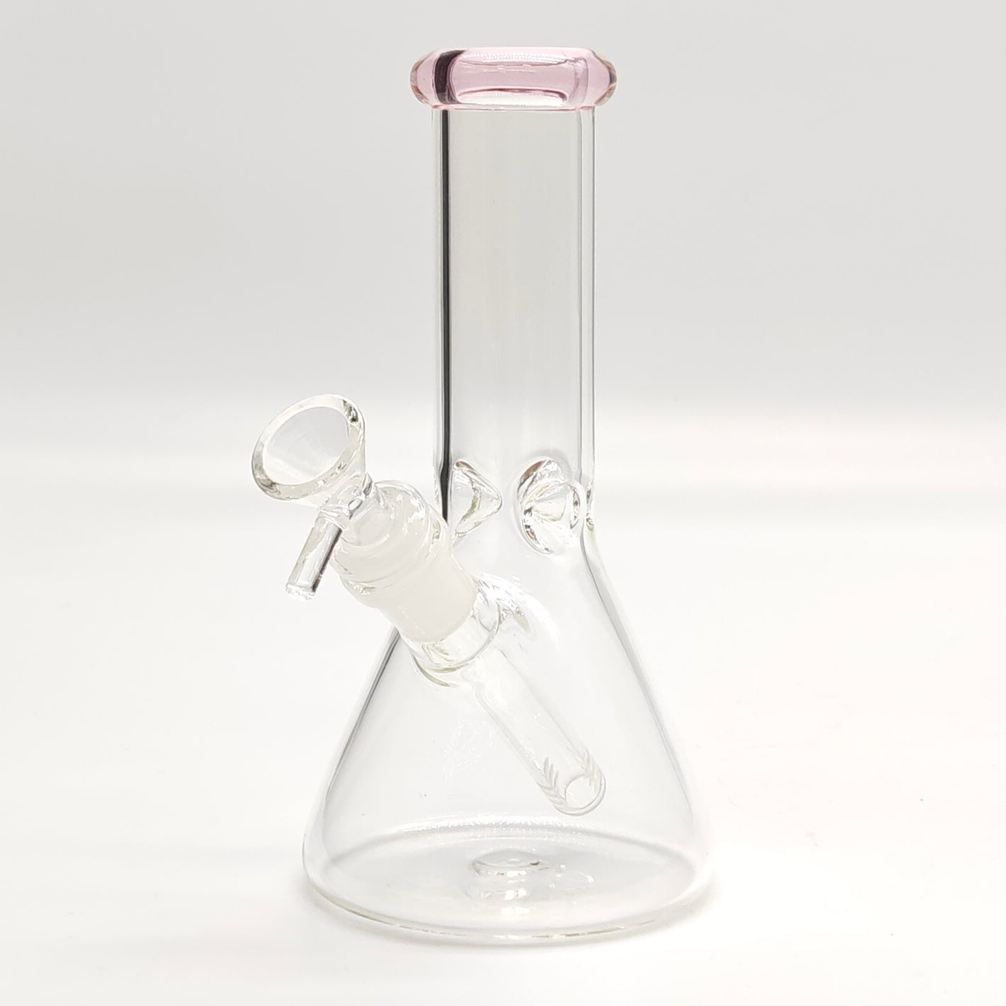 8" Color 4mm Beaker Glass Bong