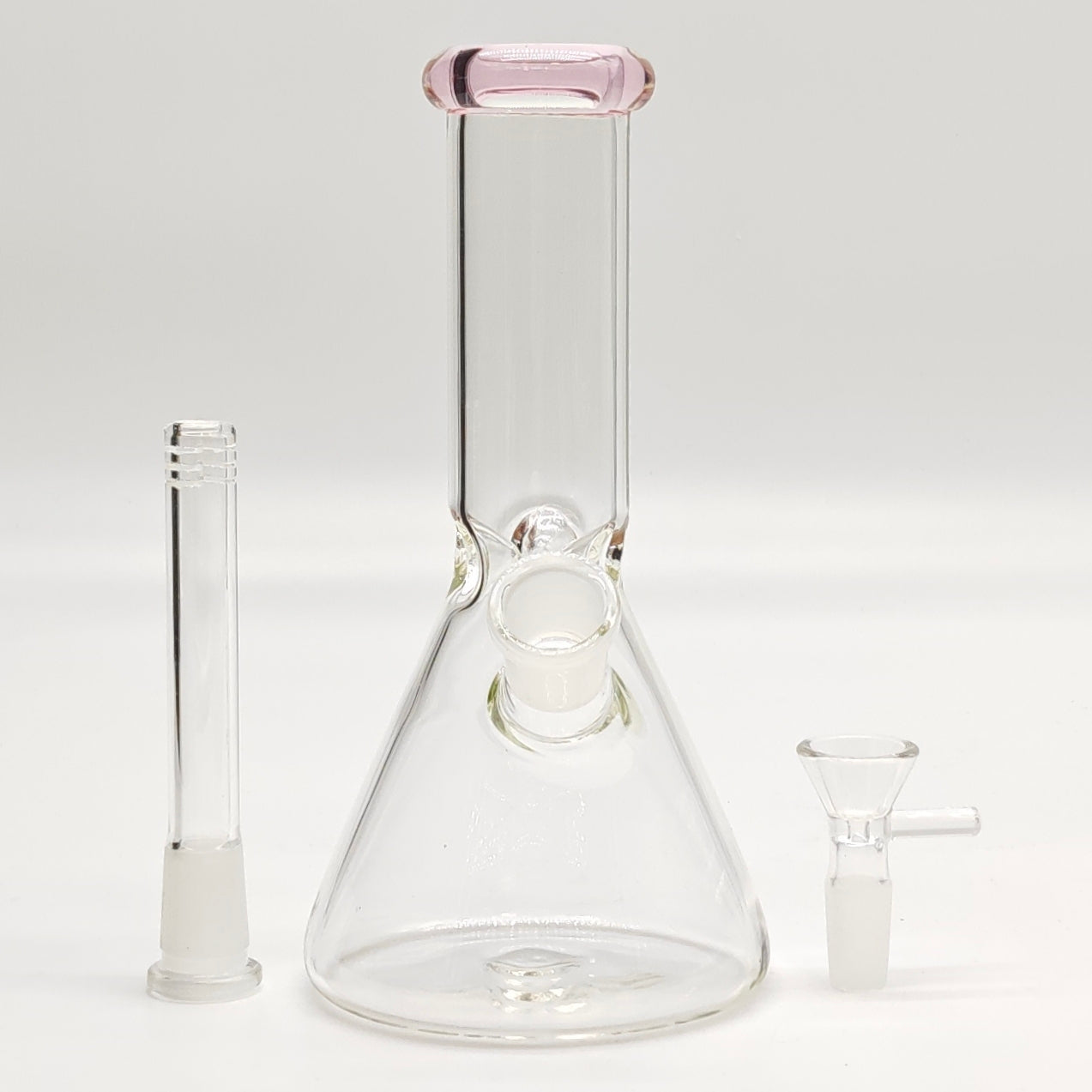 8" Color 4mm Beaker Glass Bong