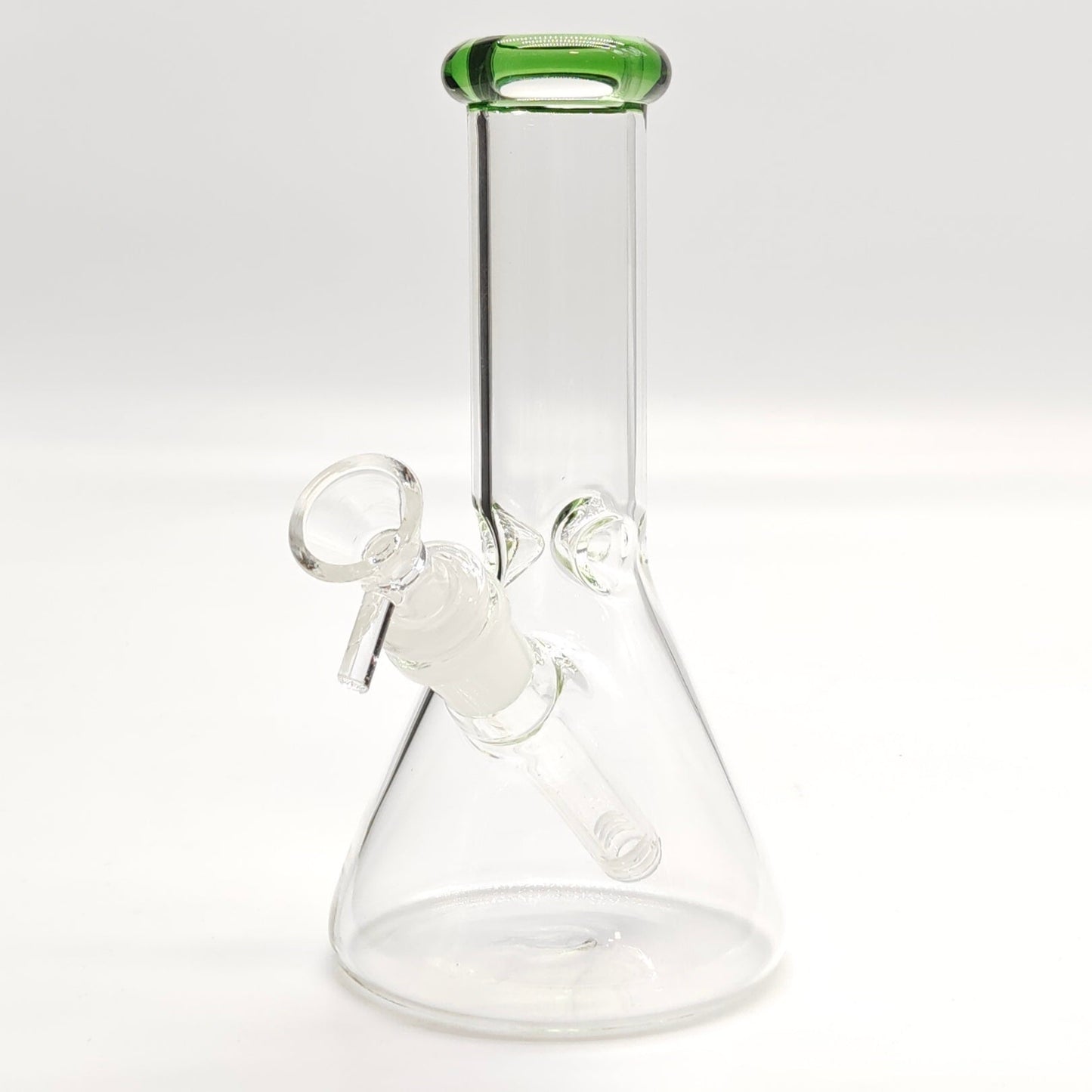 8" Color 4mm Beaker Glass Bong