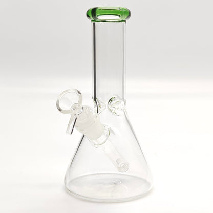 8" Color 4mm Beaker Glass Bong