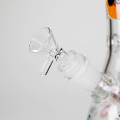 10" Glow PinePop Glass Bong – 5mm Thick Glass, Glow-in-the-Dark Pineapple Design