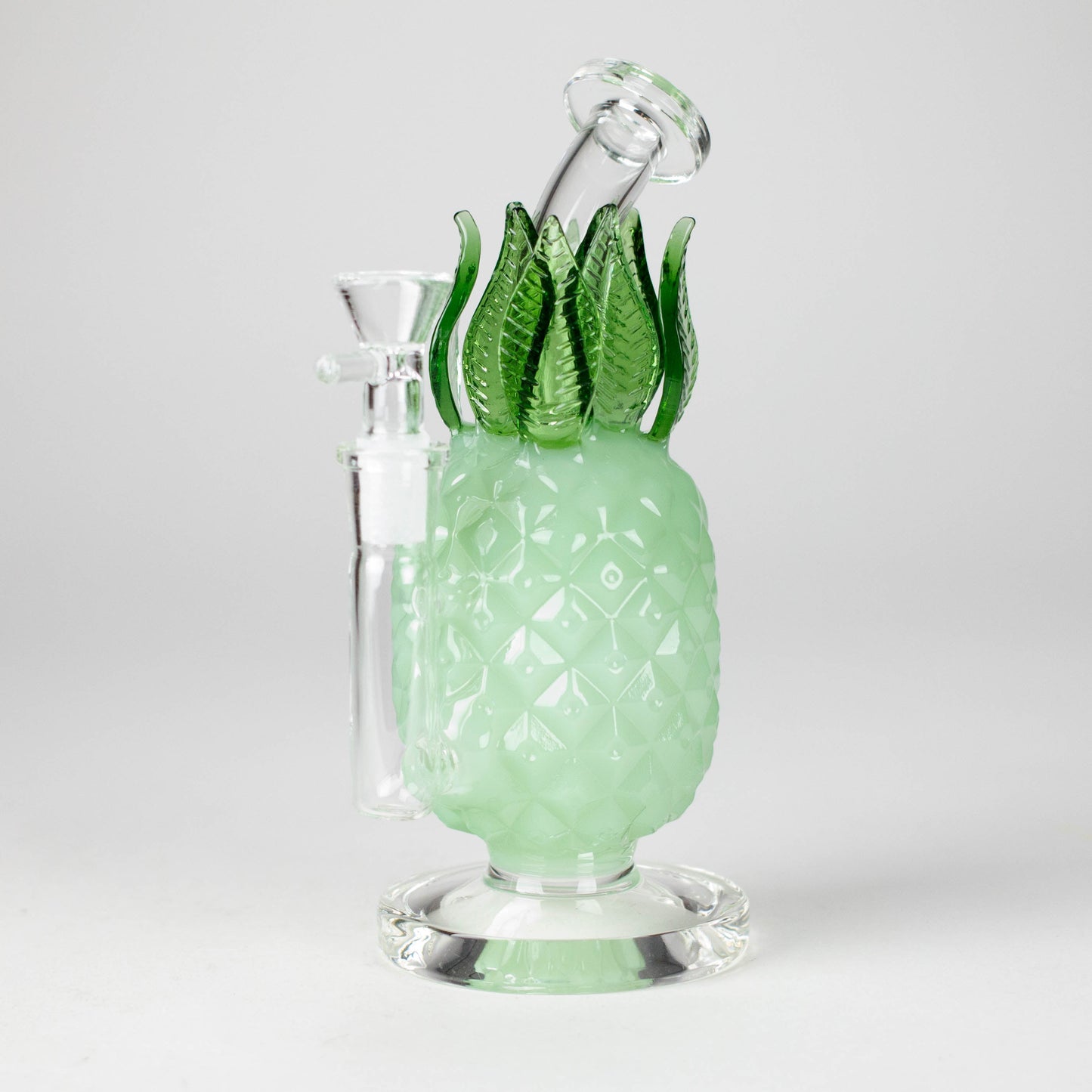 7.5" PinePop Glass Bong – Pineapple Shaped, 5mm Thick Glass