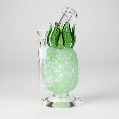 7.5" PinePop Glass Bong – Pineapple Shaped, 5mm Thick Glass