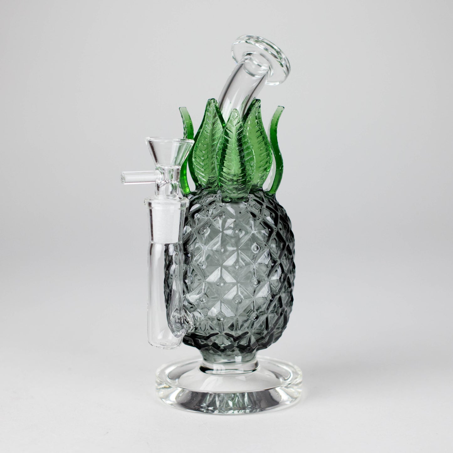 7.5" PinePop Glass Bong – Pineapple Shaped, 5mm Thick Glass