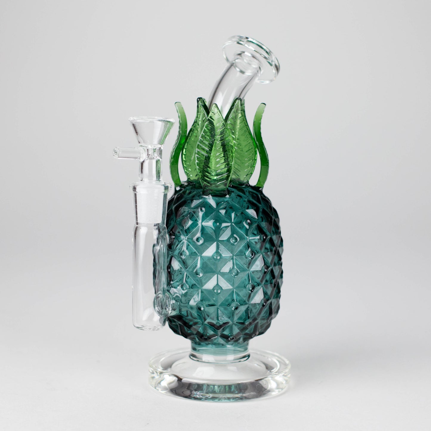 7.5" PinePop Glass Bong – Pineapple Shaped, 5mm Thick Glass