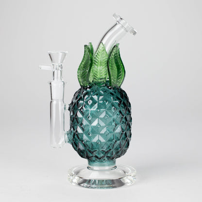 7.5" PinePop Glass Bong – Pineapple Shaped, 5mm Thick Glass