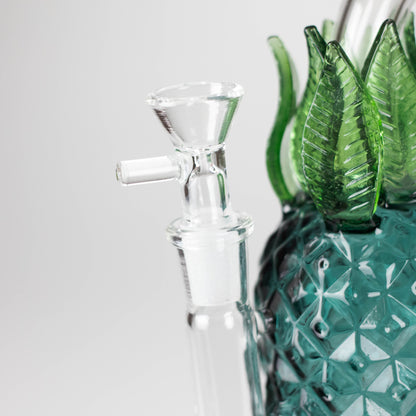 7.5" PinePop Glass Bong – Pineapple Shaped, 5mm Thick Glass