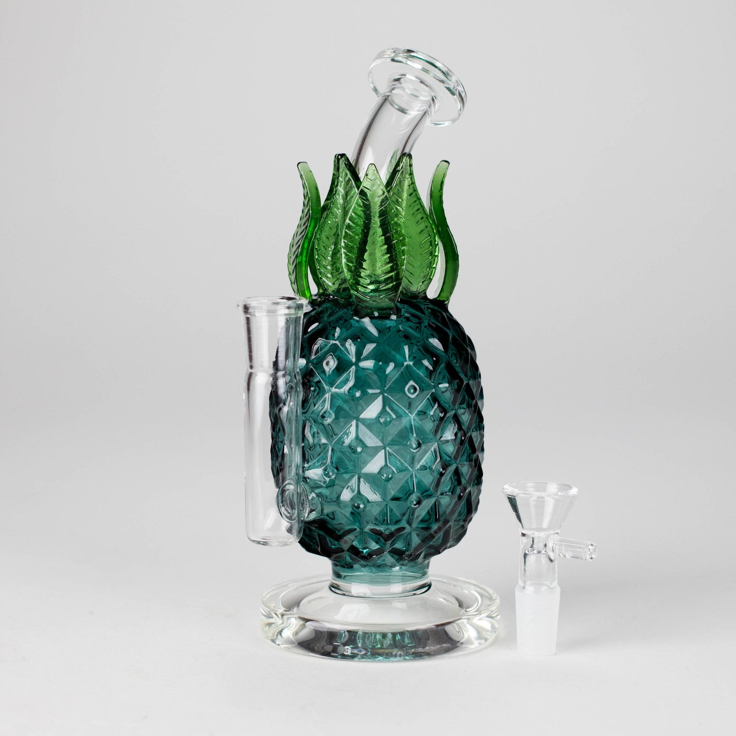 7.5" PinePop Glass Bong – Pineapple Shaped, 5mm Thick Glass