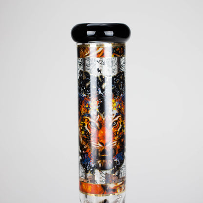 Cheech | 13″ Tiger Decal Beaker Bong – CA-050
