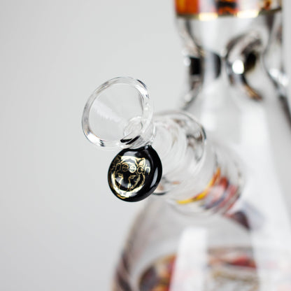 Cheech | 13″ Tiger Decal Beaker Bong – CA-050