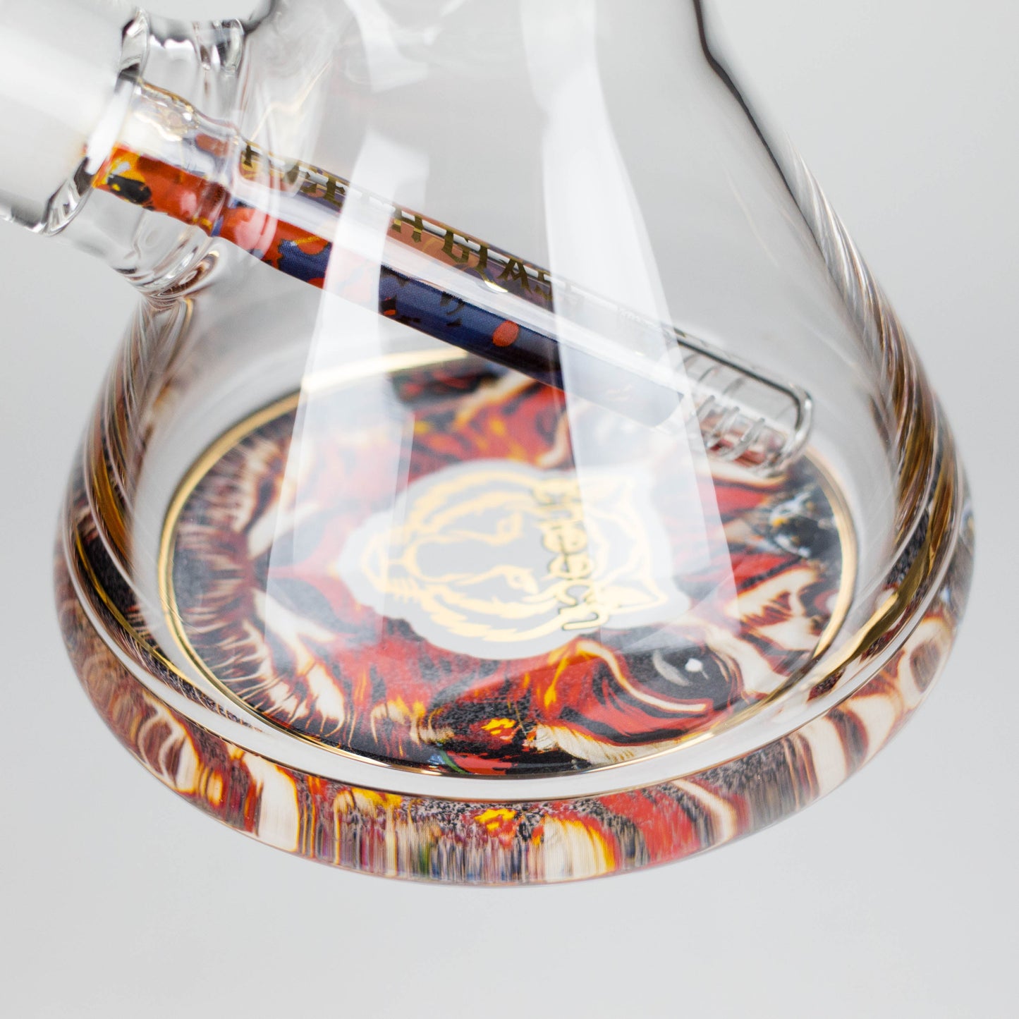 Cheech | 13″ Tiger Decal Beaker Bong – CA-050