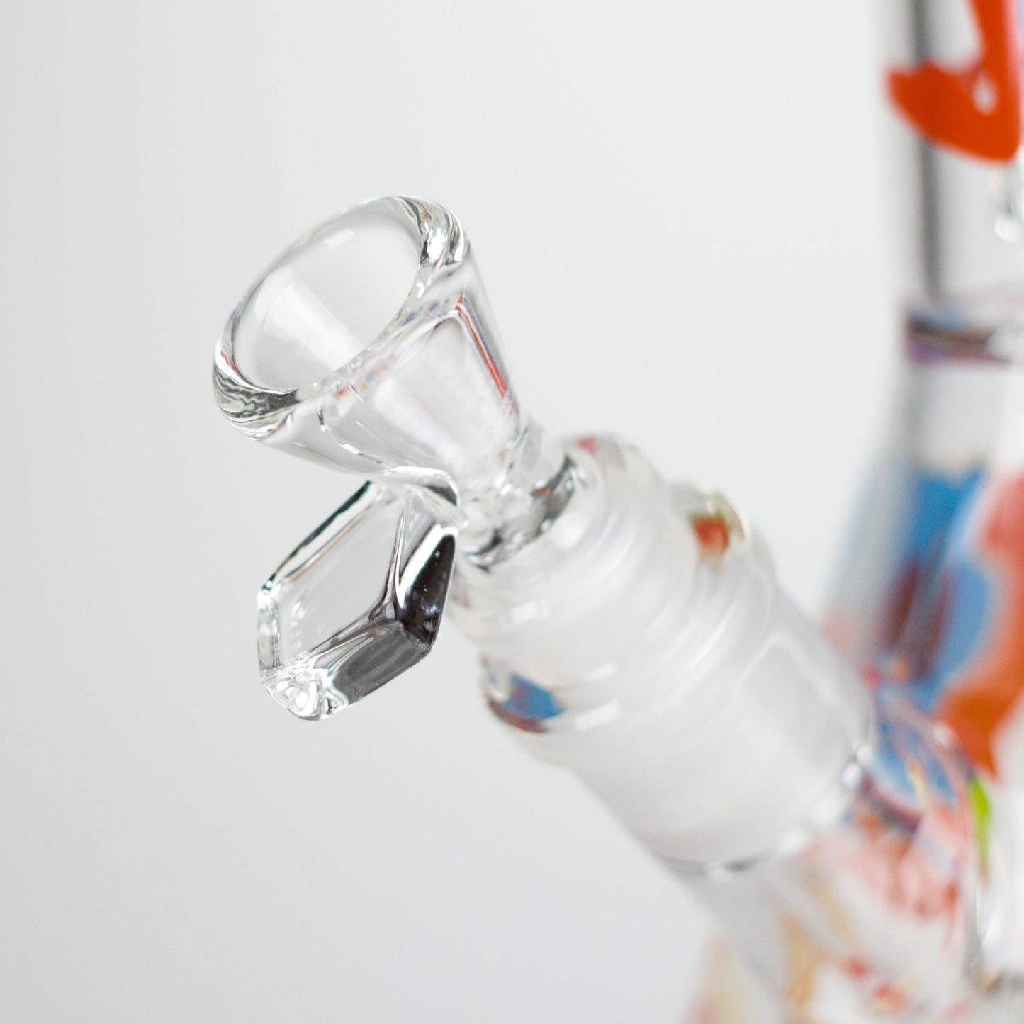 Cheech & Chong® Glass | 15" Tall Clear Power To The Flower Dual Chamber Hex Beaker Base Water Pipe