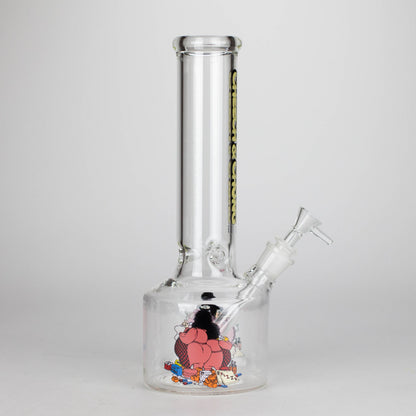 Cheech & Chong® Glass | 12" Tall Bloat On Canteen Base Water Pipe