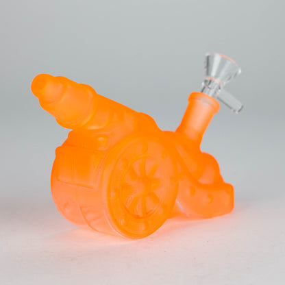8.5" Neon Cannon Glass Bong