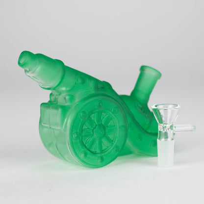 8.5" Neon Cannon Glass Bong