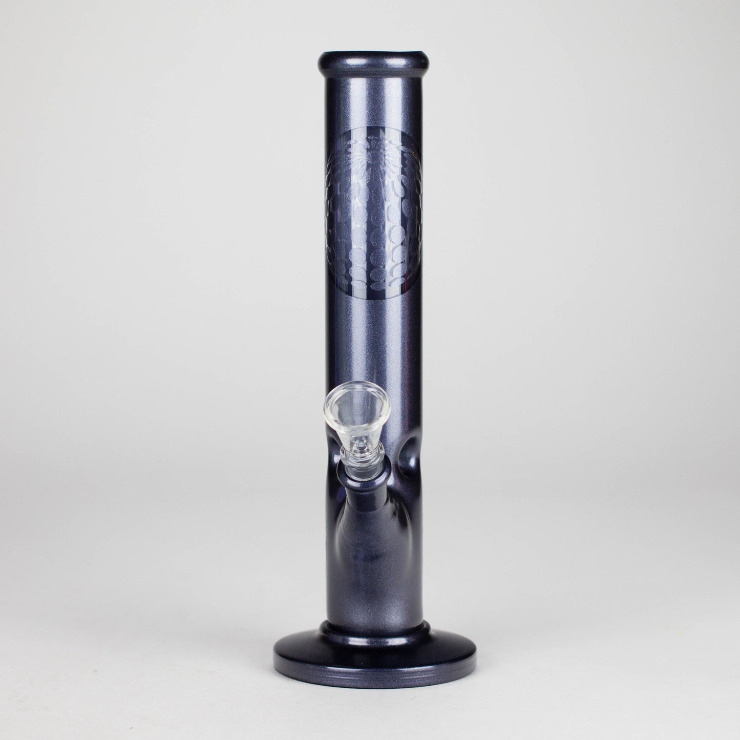 10" Straight Tube Water Pipe with Ball Pattern | Durable Glass – Assorted Colors