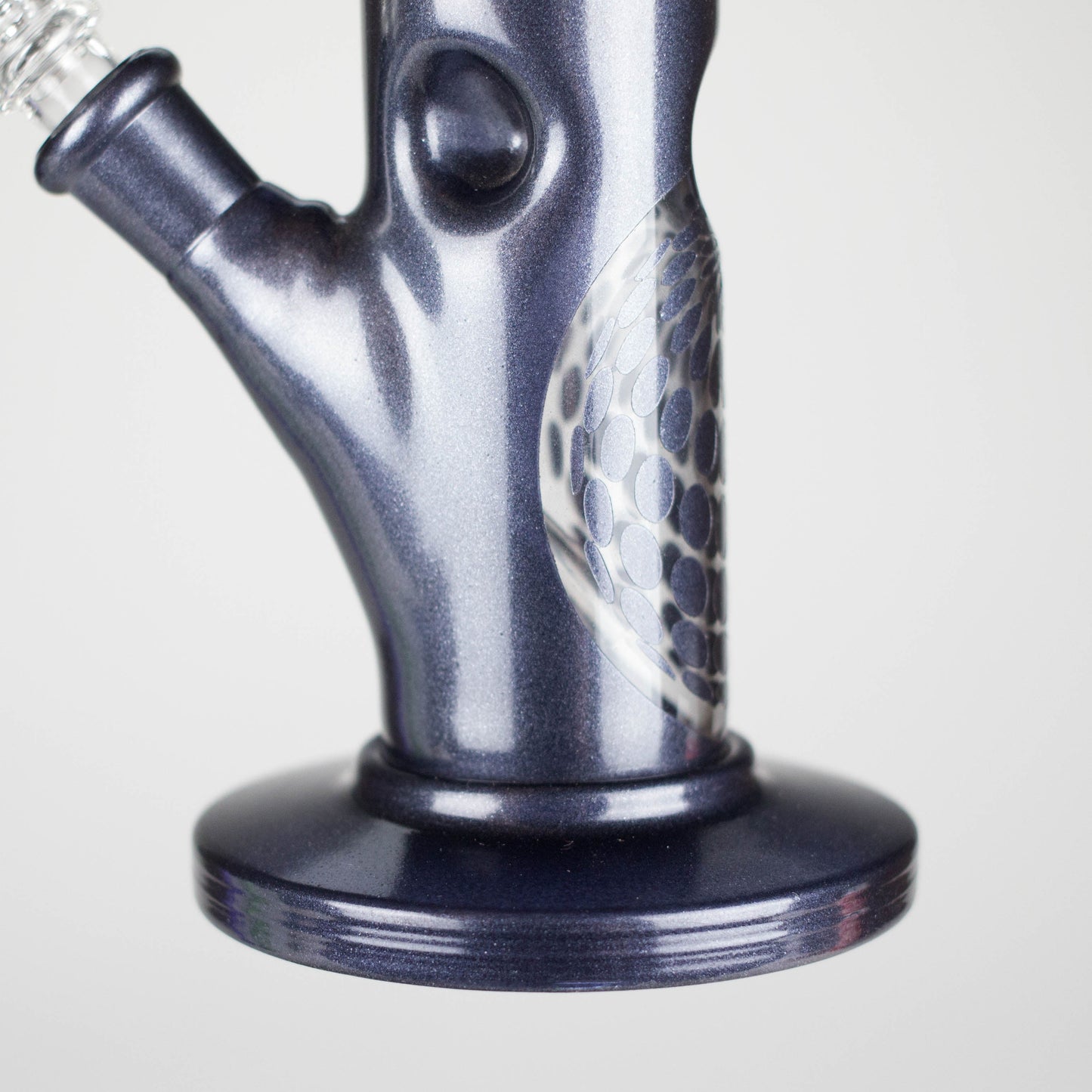 10" Straight Tube Water Pipe with Ball Pattern | Durable Glass – Assorted Colors