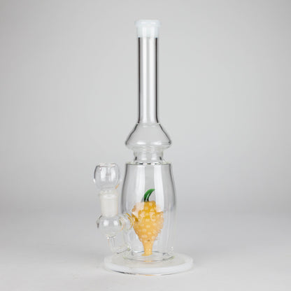 13" Glass Water Pipe with Pineapple Diffuser -Assorted Colors