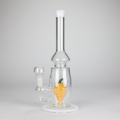 13" Glass Water Pipe with Pineapple Diffuser -Assorted Colors