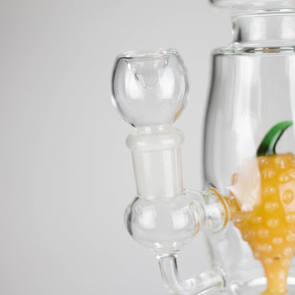 13" Glass Water Pipe with Pineapple Diffuser -Assorted Colors