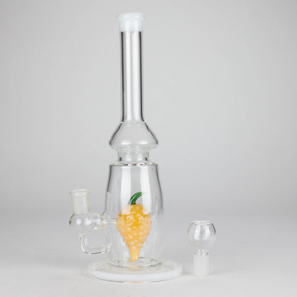13" Glass Water Pipe with Pineapple Diffuser -Assorted Colors